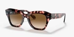 Ray-Ban RB2186 - State street 133451 - Pink havana Kadın Güneş Gözlüğü