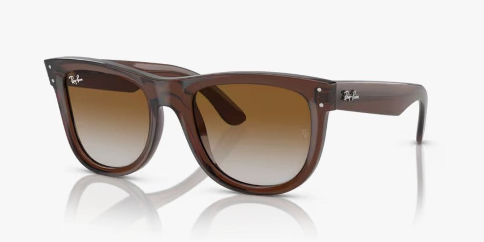 Ray-Ban 0RBR0502S - Wayfarer reverse 6709CB - Şeffaf kahverengi Unisex Güneş Gözlüğü